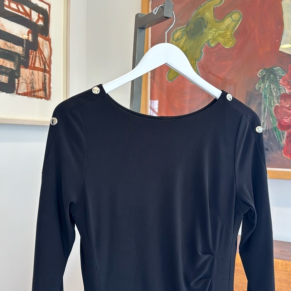 SCAPA By Lauren Perre 7229 Dress with Button Detail - Picture 2 of 6